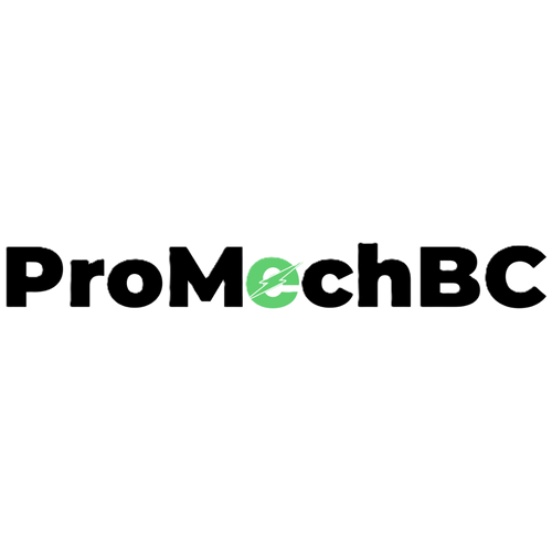 ProMechBC logo with a green accent on a white background